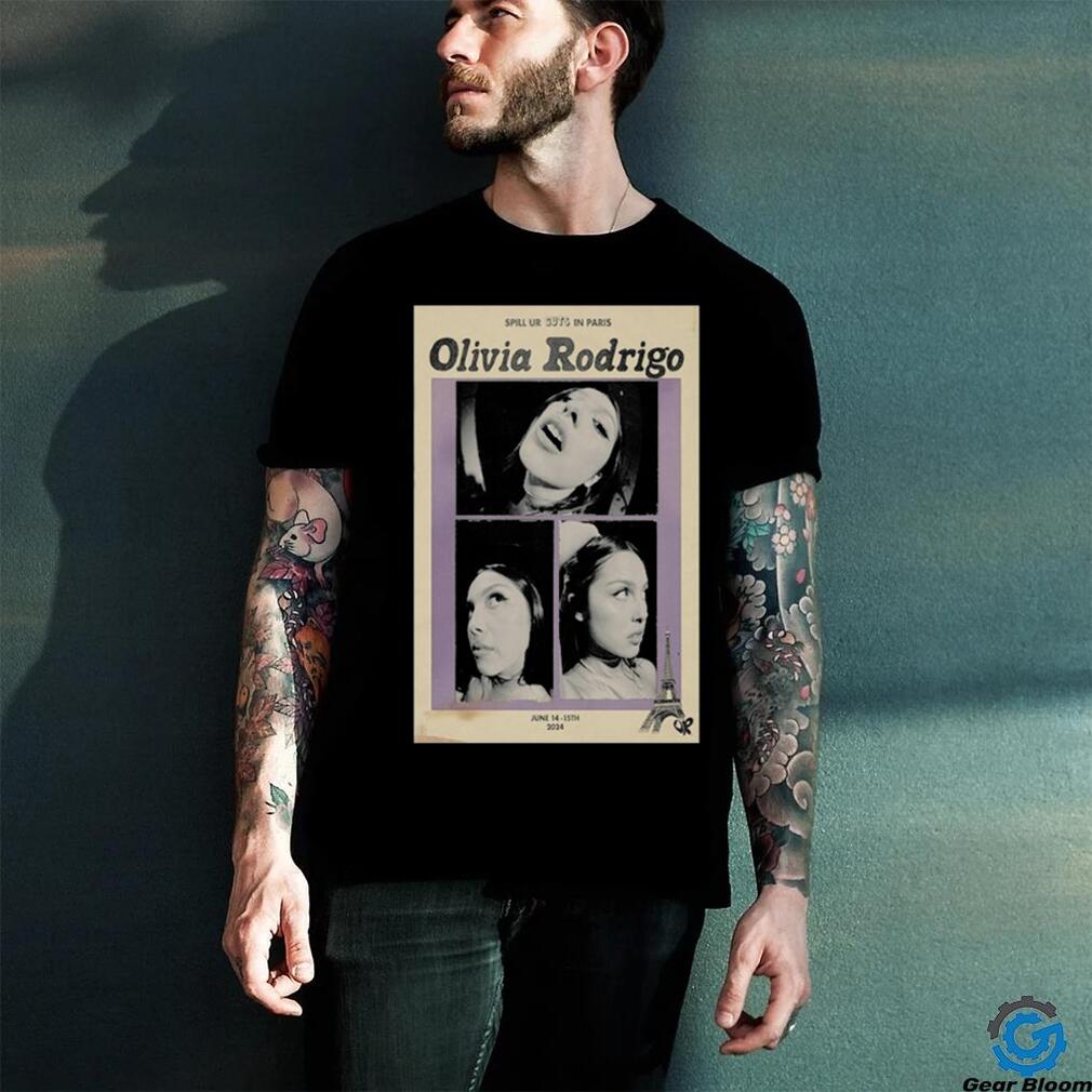 Official Olivia Rodrigo Paris 2024 Poster shirt Official Olivia Rodrigo Paris 2024 Poster shirt