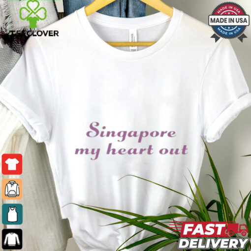 Official Olivia Rodrigo Wearing Singapore My Heart Out Shirts