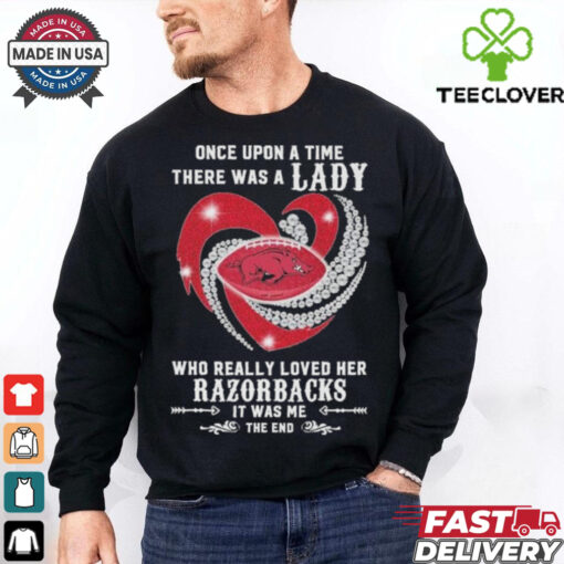 Official Once Upon A Time There Was A Lady Who Really Loved Her Arkansas Razorbacks Diamonds Shirt