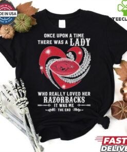 Official Once Upon A Time There Was A Lady Who Really Loved Her Arkansas Razorbacks Diamonds Shirt