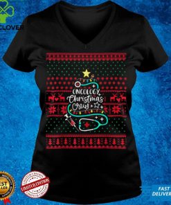 Official Oncology Christmas Crew Oncology Nurse Ugly Christmas Tee Sweater Shirt