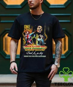 Official One Love Bod Marley King Of Reggae Thank You For The Memories Signature Shirt