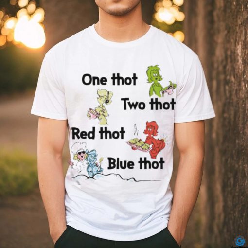 Official One Thot Two Thot Red Thot Blue Thot Shirt