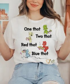 Official One Thot Two Thot Red Thot Blue Thot Shirt