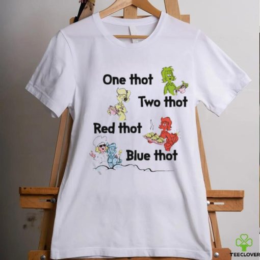 Official One Thot Two Thot Red Thot Blue Thot Shirt