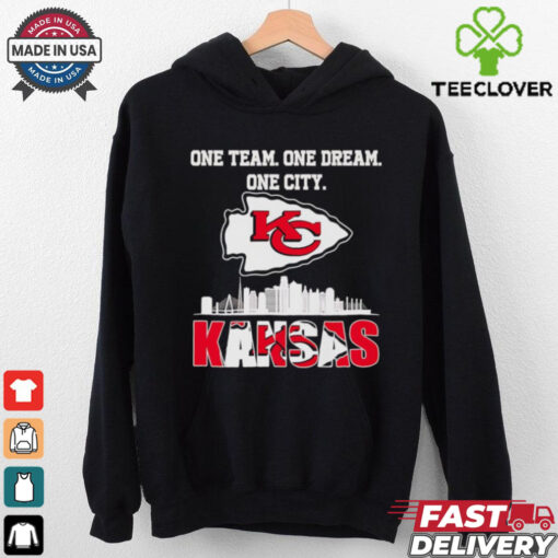 Official One team one dream one city Kansas City Chiefs skyline shirt