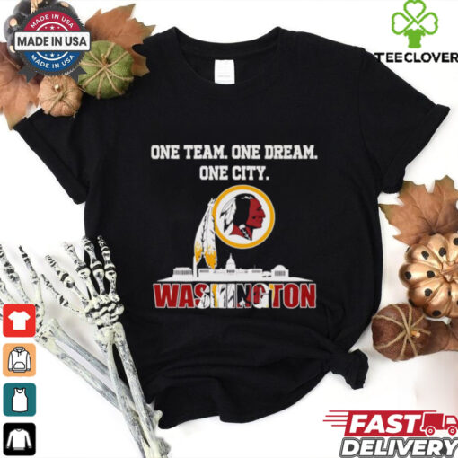 Official One team one dream one city Washington Redskins skyline city shirt