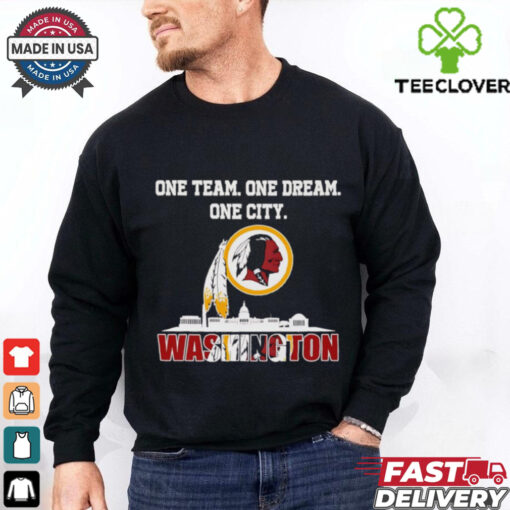 Official One team one dream one city Washington Redskins skyline city shirt