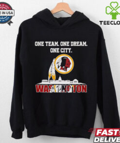Official One team one dream one city Washington Redskins skyline city shirt
