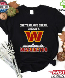 Official One team one dream one city Washington skyline city shirt