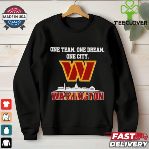 Official One team one dream one city Washington skyline city shirt