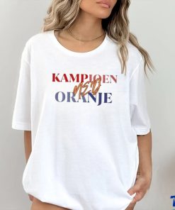 Official Oranje Kampioen Pays bas, Nederland Shirt