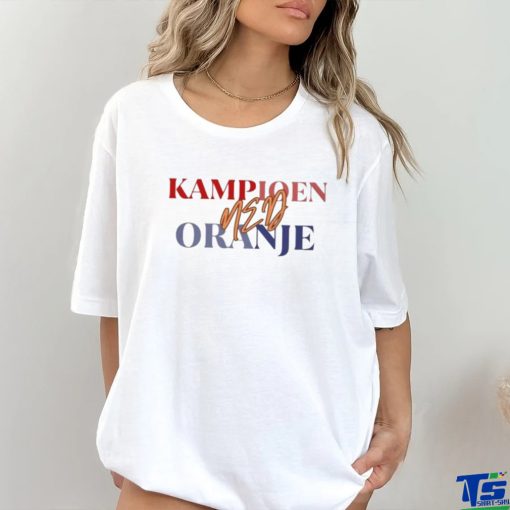 Official Oranje Kampioen Pays bas, Nederland Shirt