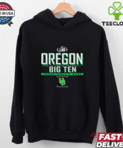 Official Oregon Ducks 2024 Big Ten Football Championship Game Schedule Lucas Oil Stadium Indianapolis t shirt
