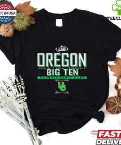 Official Oregon Ducks 2024 Big Ten Football Championship Game Schedule Lucas Oil Stadium Indianapolis t shirt