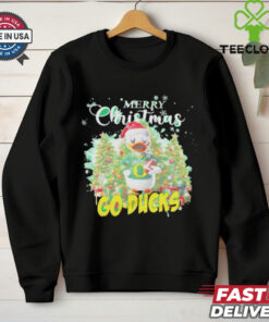 Official Oregon Ducks Mascot Merry Christmas Go Ducks Sweatshirt 3 Official Oregon Ducks Mascot Merry Christmas Go Ducks Sweatshirt