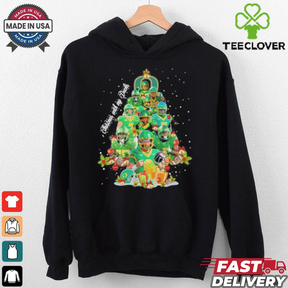 Official Oregon Ducks Team Christmas Tree With My Ducks Shirt Official Oregon Ducks Team Christmas Tree With My Ducks Shirt