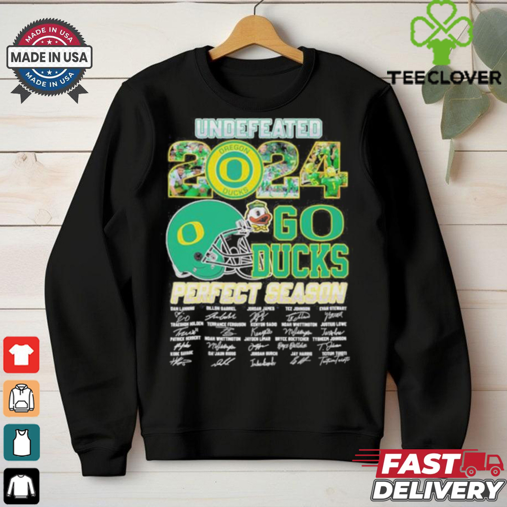 Official Oregon Ducks Undefeated 2024 Perfect Season Go Ducks Shirt Official Oregon Ducks Undefeated 2024 Perfect Season Go Ducks Shirt