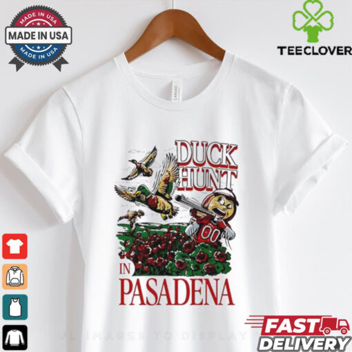 Official Oregon Ohio Rose Bowl Duck Hunt In Pasadena Shirt