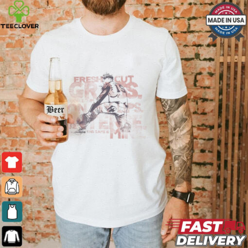 Official Own the game – For Love of the Game fresh cut grass bubblegum on my lips intense this game is mine t shirt