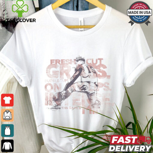 Official Own the game – For Love of the Game fresh cut grass bubblegum on my lips intense this game is mine t shirt