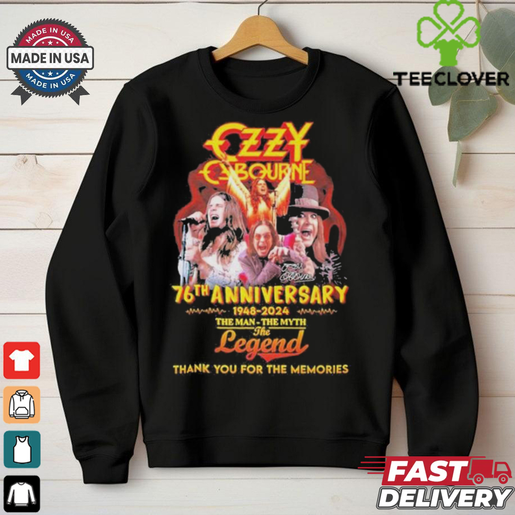 Official Ozzy Osbourne 76th Anniversary 1948 2024 The Man The Myth The Legends Thank You For The Memories Signature shirt Official Ozzy Osbourne 76th Anniversary 1948 2024 The Man The Myth The Legends Thank You For The Memories Signature shirt