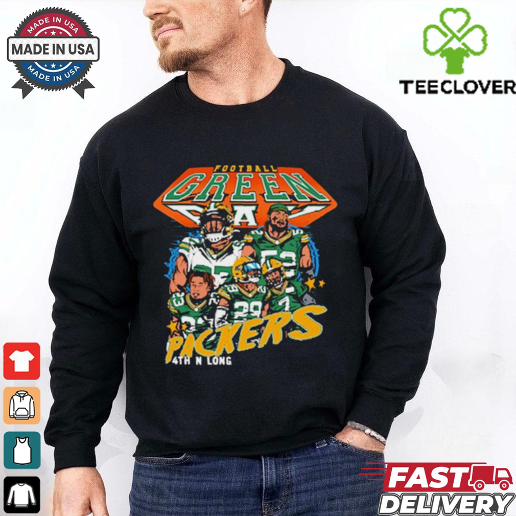 Official Pack Defense 4th N Long Green Bay Packers NFL Graphic t shirt Official Pack Defense 4th N Long Green Bay Packers NFL Graphic t shirt
