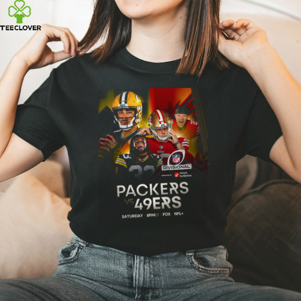 Official Packers Vs 49ers 2023 2024 NFL Divisional Game Shirt Official Packers Vs 49ers 2023 2024 NFL Divisional Game Shirt