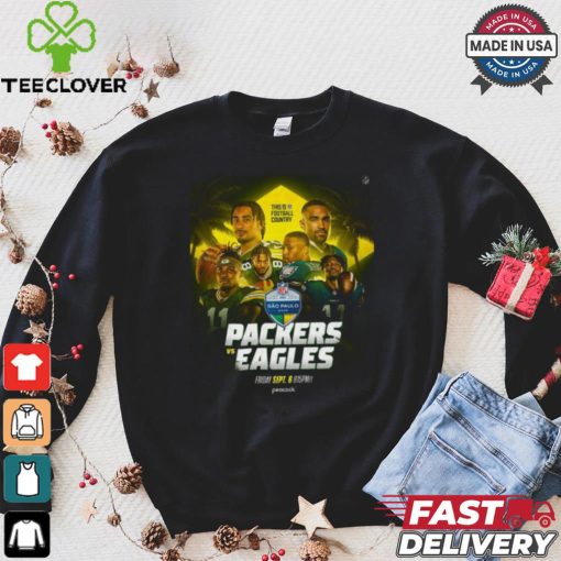 Official Packers vs Eagles NFL game in Sao Paulo Brazil 2024 Shirt