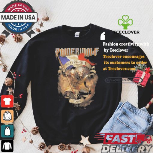 Official Paris Powerwolf Wolfsnächte Tour 2024 shirt