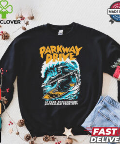 Official Parkway Drive 20 Year Anniversary Australian Tour 2024 Surfing Reaper t shirt
