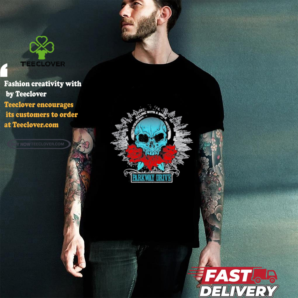 Official Parkway Drive Skull Rose T Shirt Official Parkway Drive Skull Rose T Shirt