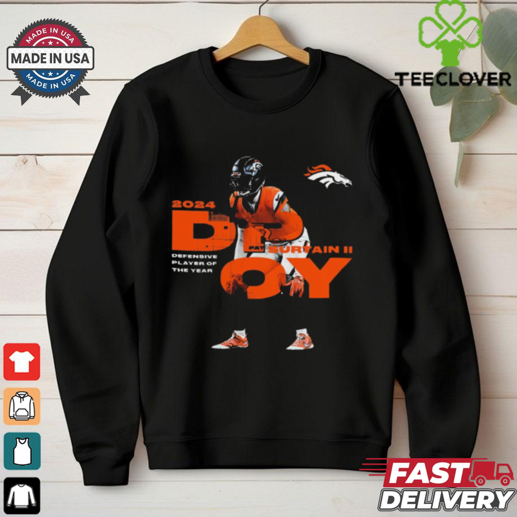 Official Pat Surtain II Denver Broncos 2024 NFL Football Defensive Player of the Year Graphic t shirt Official Pat Surtain II Denver Broncos 2024 NFL Football Defensive Player of the Year Graphic t shirt