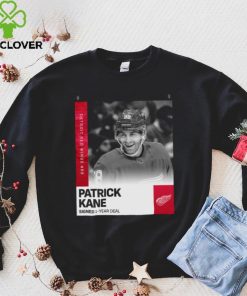 Official Patrick Kane Detroit Red Wings #88 Signed 1 year deal shirt 2 Official Patrick Kane Detroit Red Wings #88 Signed 1 year deal shirt