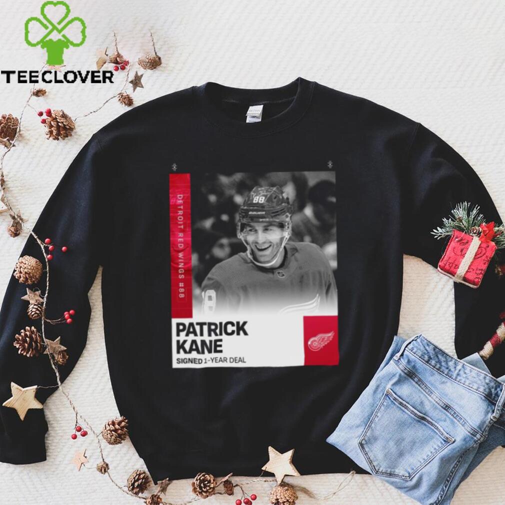 Official Patrick Kane Detroit Red Wings #88 Signed 1 year deal shirt Official Patrick Kane Detroit Red Wings #88 Signed 1 year deal shirt