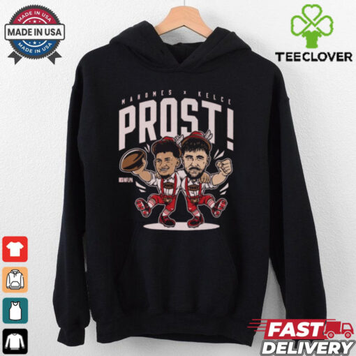 Official Patrick Mahomes And Travis Kelce Kansas City Chiefs Prost NFL Cartoon t shirt
