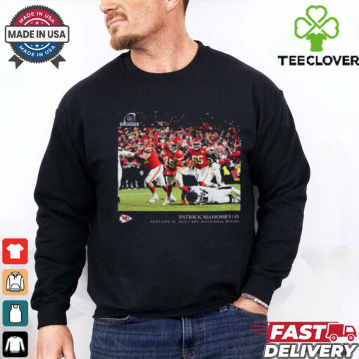 Official Patrick Mahomes Kansas City Chiefs NFL Flash Features NFC Divisional Round Jan 18 2025 t shirt