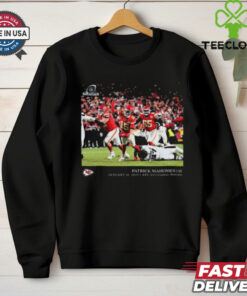 Official Patrick Mahomes Kansas City Chiefs NFL Flash Features NFC Divisional Round Jan 18 2025 t shirt