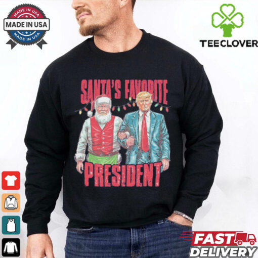 Official Patriot Pride Men’s Funny Santa’s Favorite President Shirt