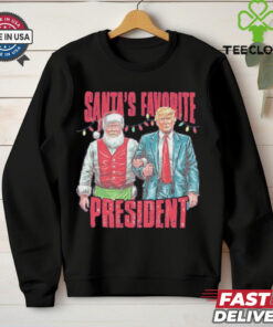 Official Patriot Pride Men’s Funny Santa’s Favorite President Shirt