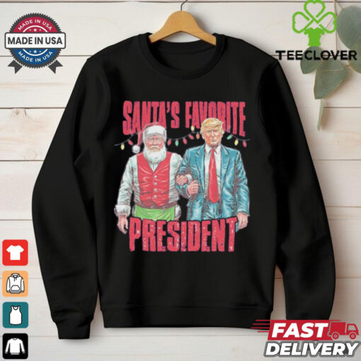 Official Patriot Pride Men’s Funny Santa’s Favorite President Shirt