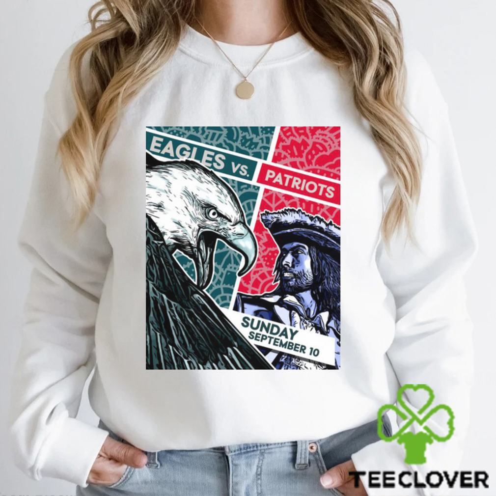 Official Patriots Vs Eagles September 10 2023 At Gillette Stadium Shirt Official Patriots Vs Eagles September 10 2023 At Gillette Stadium Shirt