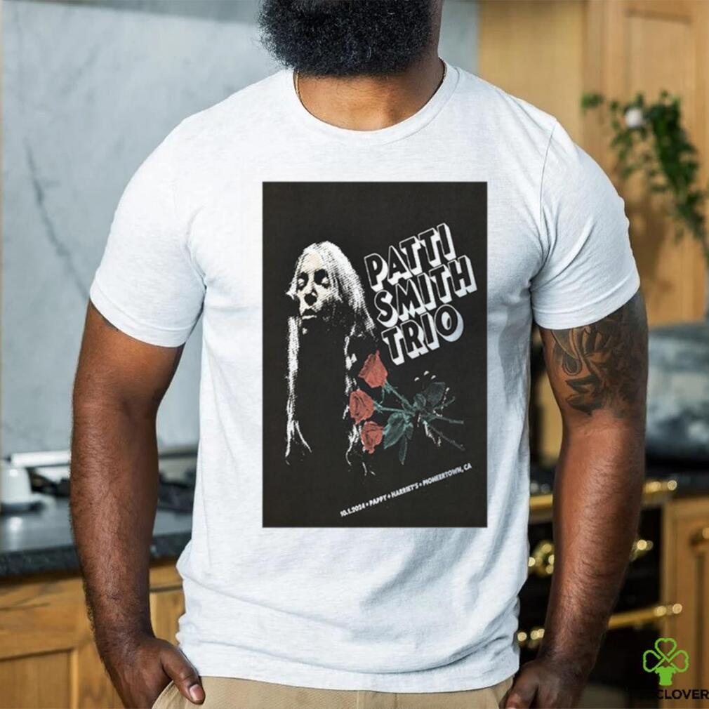 Official Patti Smith Trio Oct 1 2024 Pappy + Harriet’s Pioneertown CA Poster shirt Official Patti Smith Trio Oct 1 2024 Pappy + Harriet’s Pioneertown CA Poster shirt