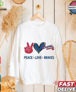 Official Peace Love Atlanta Braves MLB 2024 Shirt
