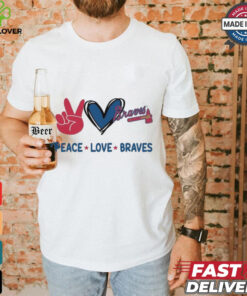 Official Peace Love Atlanta Braves MLB 2024 Shirt