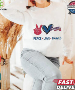 Official Peace Love Atlanta Braves MLB 2024 Shirt