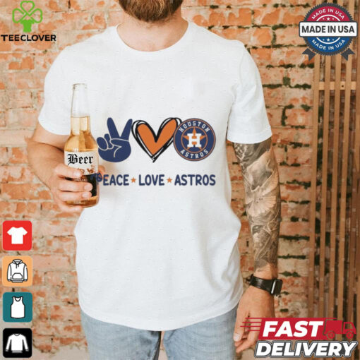 Official Peace Love Houston Astros MLB 2024 Shirt