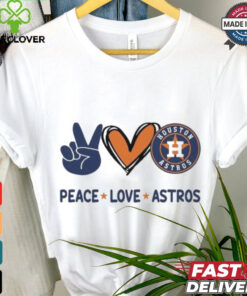 Official Peace Love Houston Astros MLB 2024 Shirt