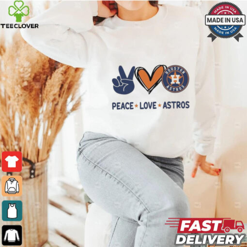 Official Peace Love Houston Astros MLB 2024 Shirt