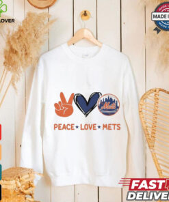Official Peace Love New York Mets MLB 2024 Shirt